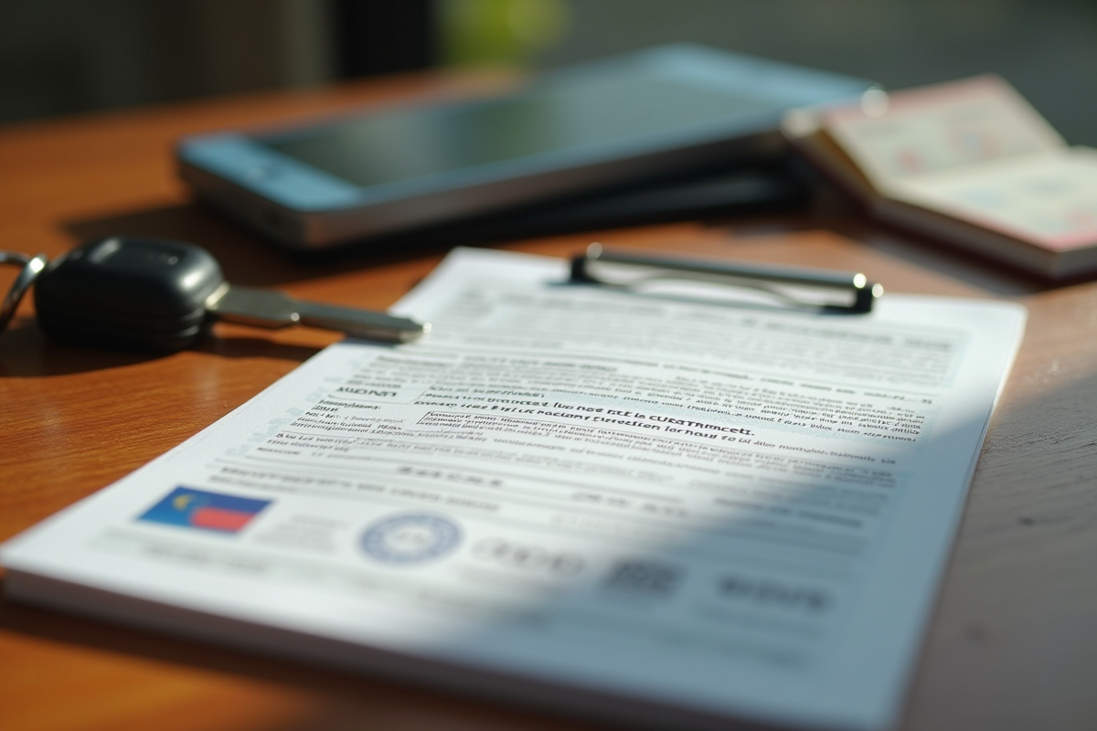 Livre de code de la route une clé de voiture et une licence